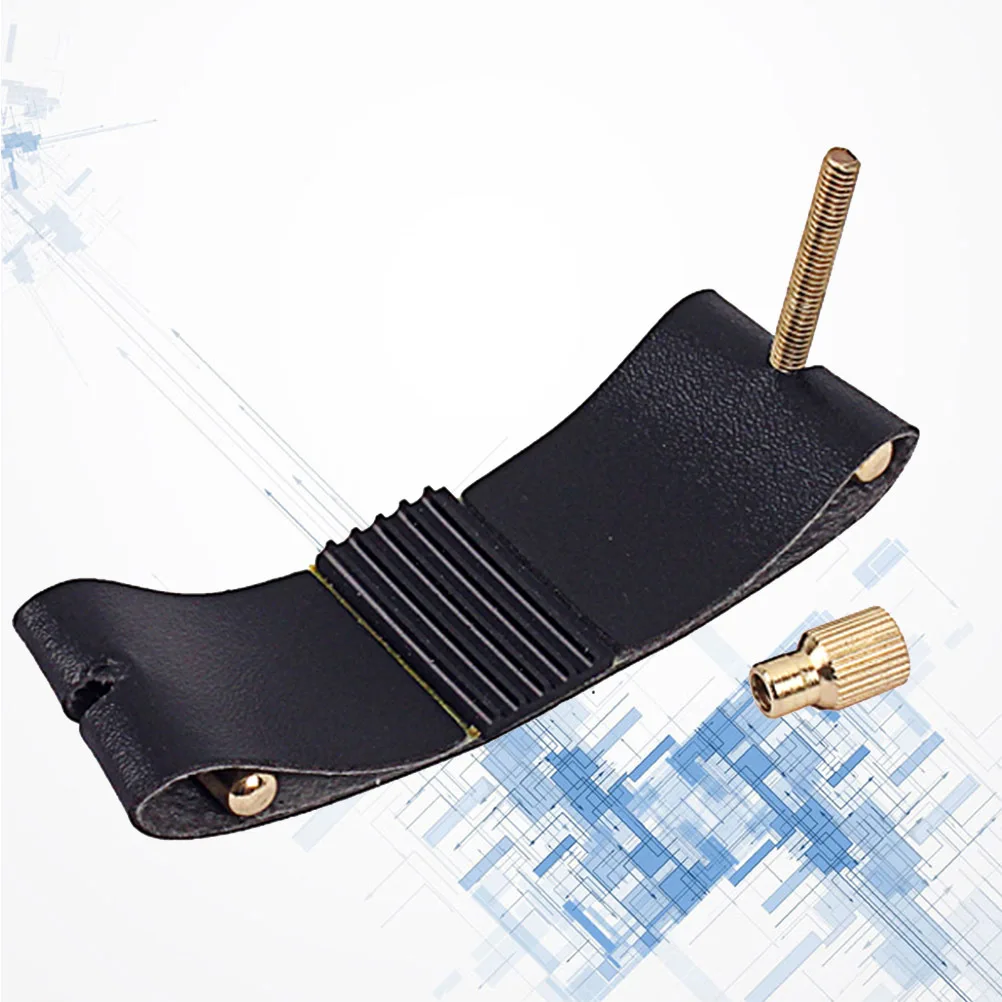 

Saxophone Pick Pad Embossed Alto Sax Clip Durable Easy Install For Flute Head Card Beginner Instrument Accessory Black