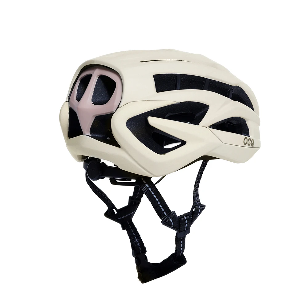 Popular OGQ cycling helmet,ultra-light cushioned milk silk inner pad,frame structure,streamlined ventilation road bicycle helmet