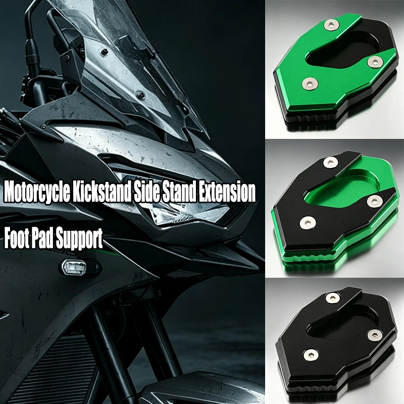 

For Kawasaki EN6N EN6F Z650 Z900 Z800 Z900RS Z1000 Z1000SX/R ZX6R 10R Motorcycle Kickstand Side Stand Extension Foot Pad Support