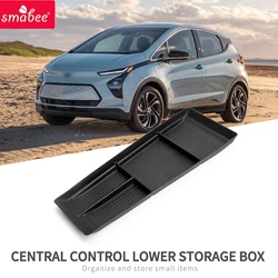 Smabee for Chevy Chevrolet Bolt EUV EV 2022-2024 Central Armrest Lower Layer Storage Box Tray Organizer Car Interior Accessories