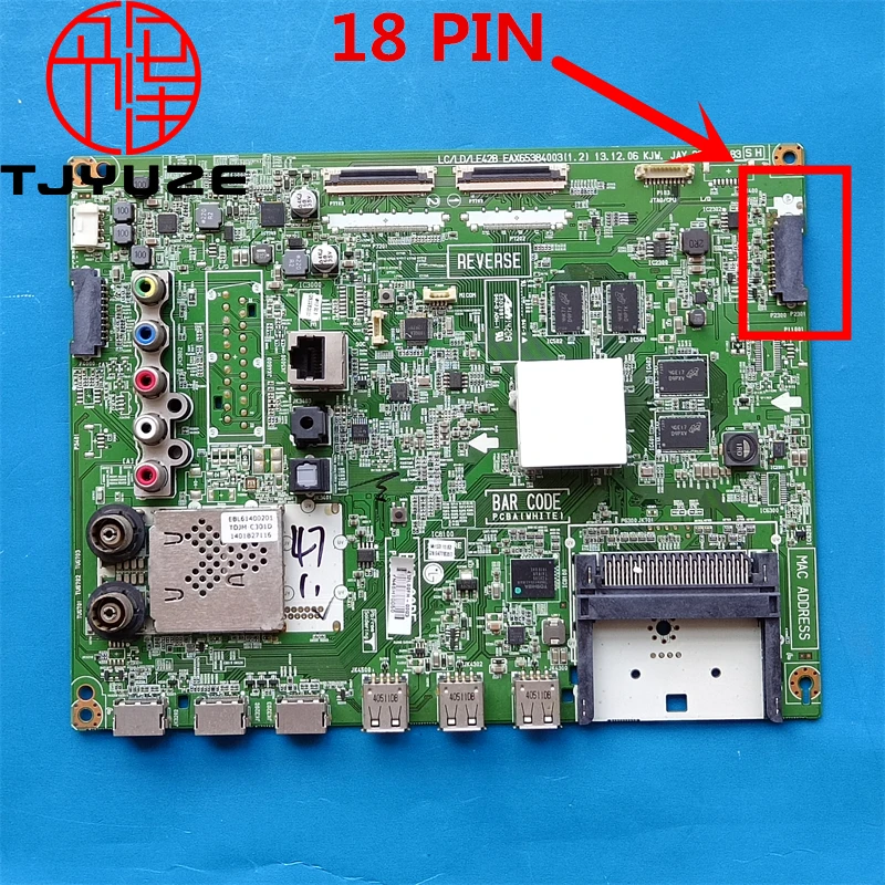 

EAX65384003 (1.2) EAX65384004 (1.5) Main Board For 42LB650V 42LB658V 47LB650V 47LB656V 50LB650V 55LB670V LCD TV Motherboard