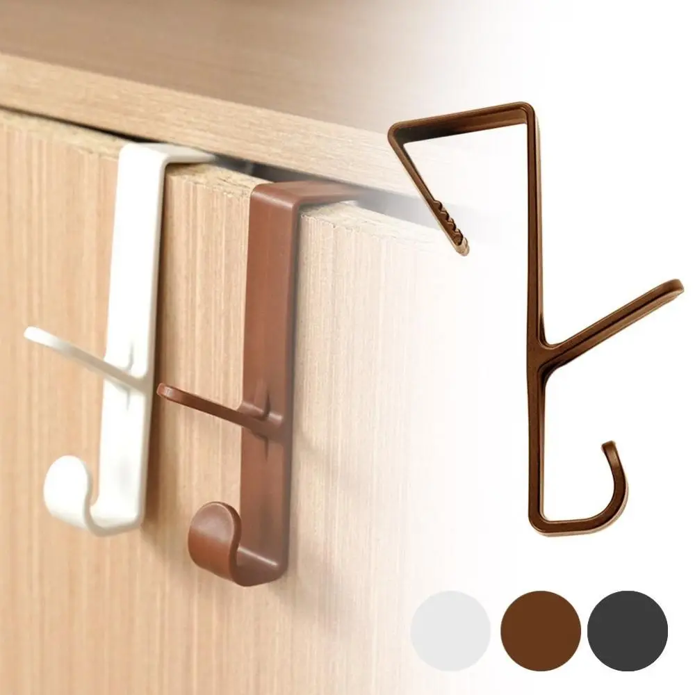 Space Saving Door Hook Easy Install Hanger Doors Storage Racks Organization Kitchen Supplies Hanging Hook Home Living