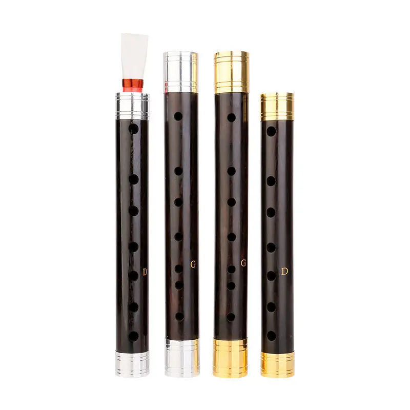 Guanzi-Chinese Woodwind National Musical Instrument Ebony Pipe Flute AFGbB Key Easy To Learn With Accessories