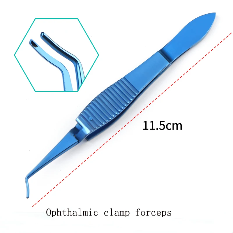 Abrazadera de enchufe esclórico microoftálmico, instrumento de corte de vidrio oftálmico, abrazadera de enchufe esclórico con orificio