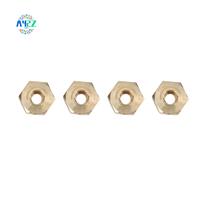 A42Z-4PCS Brass 12Mm Hex Wheel Hub Adapter For YK4102 YK4103 YK4082 YK6101 Yikong RC Crawler Car Upgrade Parts