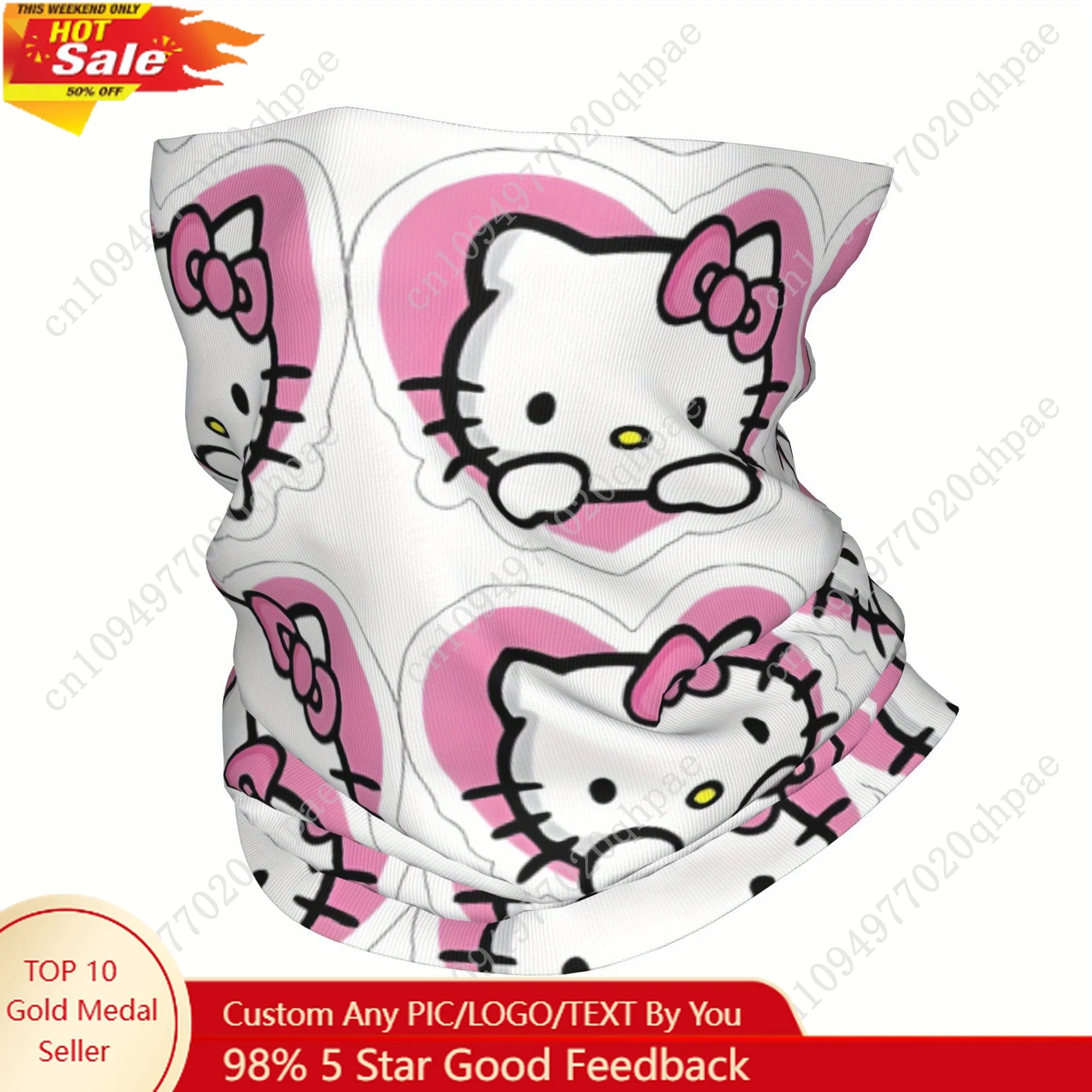 

Hello Kitty Wrap Scarf Balaclava Unisex Adult Breathable