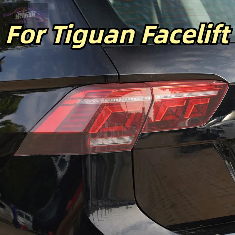 

For Tiguan Facelift 2020-Present Car Front Rear Headlights Protective Film Anti Scratch Black Transparent TPU Sticker Accessorie