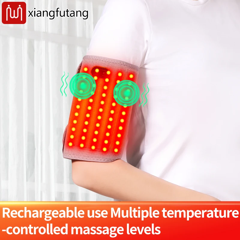 Red Light Heated Arm Wrap with Vibration Massager Winter Arm Keep Warm Tool Heated Pad for  Joints Muscle Pain Relief