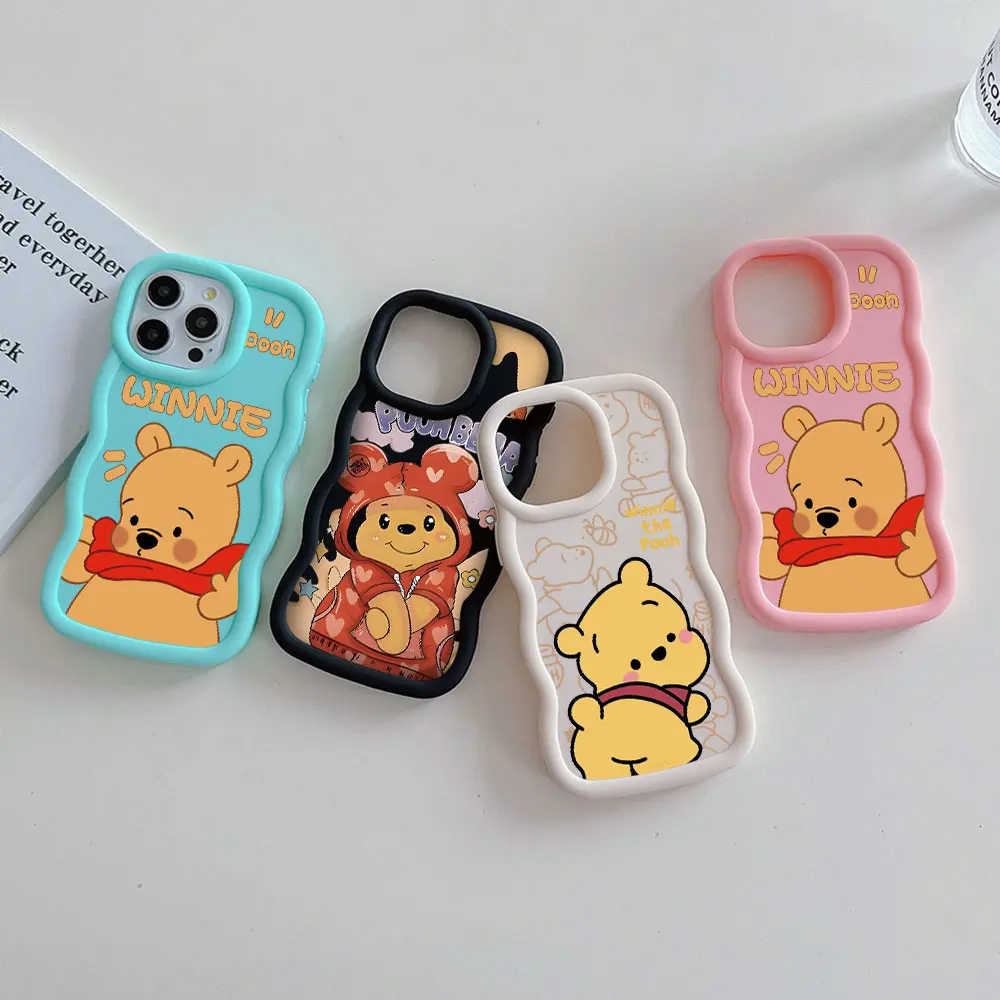 Cartoon Winnie Pooh Phone Case for OPPO A5 A7 A9 A15 A16K A17 A31 A38 A53 A54 A55 A57 A58 A74 A76 A78 A79 A92 A98 4G 5G Cover