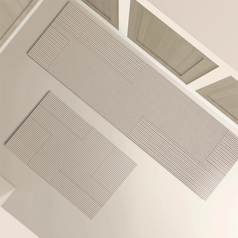 

Kitchen Floor Mat Non-slip Oil-proof Waterproof Carpet Simplicity Lines Pattern Rug Long Size Home Decor Foot Mats 양탄자 Alfombra