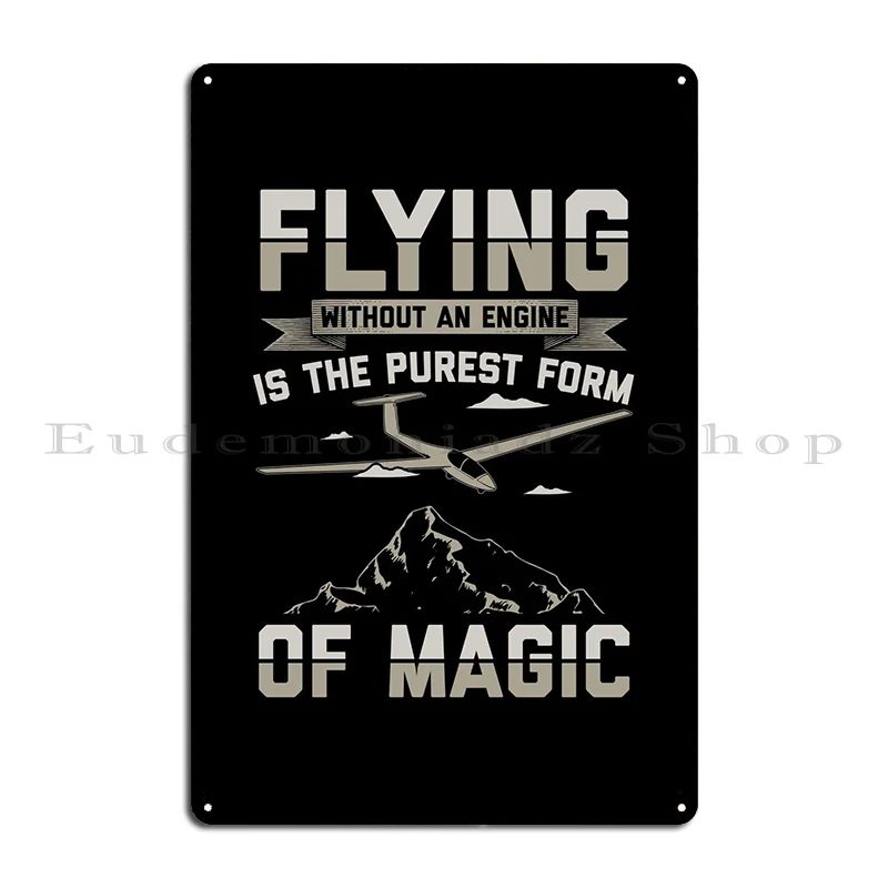 Gliding Aviation Soar Gift Metal Sign Printing Funny Funny Classic Designs Tin Sign Poster