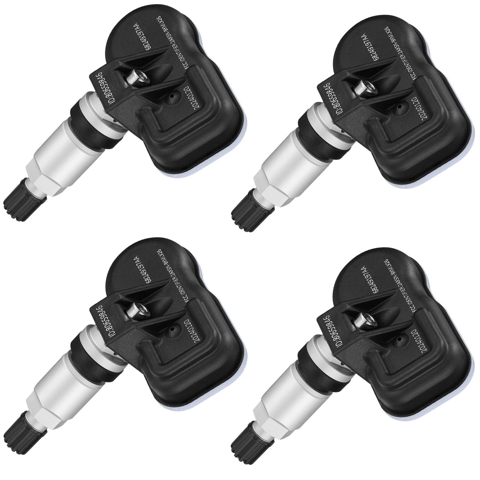 

68249197AA 434MHz Tire Pressure Monitoring System TPMS Sensors Compatible for Jeep Cherokee(KL), 2014-2022 RAM 1500