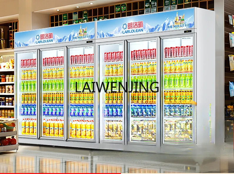 MJY Armadietto per la conservazione della freschezza Frigorifero raffreddato ad aria Congelatore commerciale Minimarket Vetrina refrigerata per vino