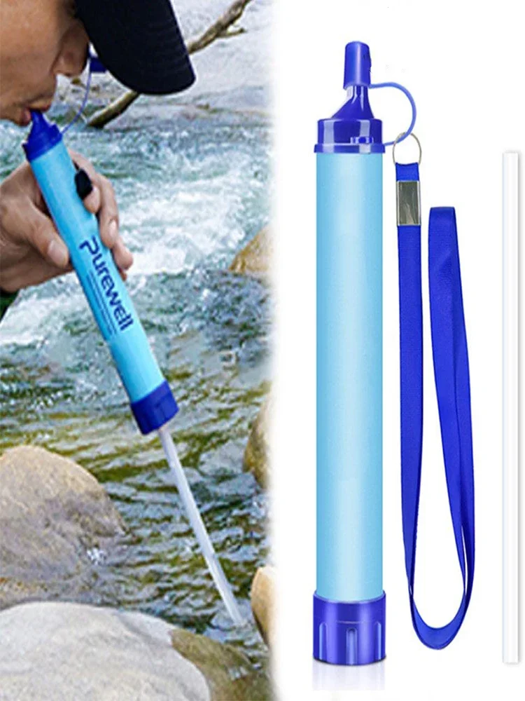 Outdoor Water Purifier Camping Hiking Emergency Life Portable Purifier Water Filter Suitable for Streams, Lakes Outdoors Camping