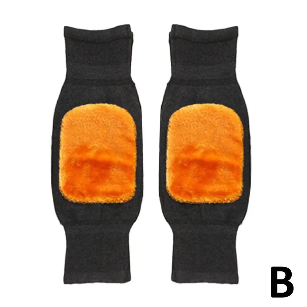 1Pair Winter Knee Brace Thermal Leg Knee Warmer Sleeve For Women Men Old People Cold Leg Arthritis Kneepad Run Knee Protect N0J9