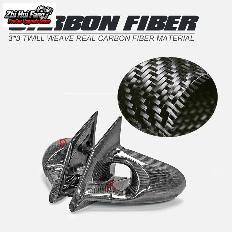 

Suitable for Honda CRZ Carbon Fiber GND Model Left and Right Steering Electric Rearview Modification Bullet Mirror Revers