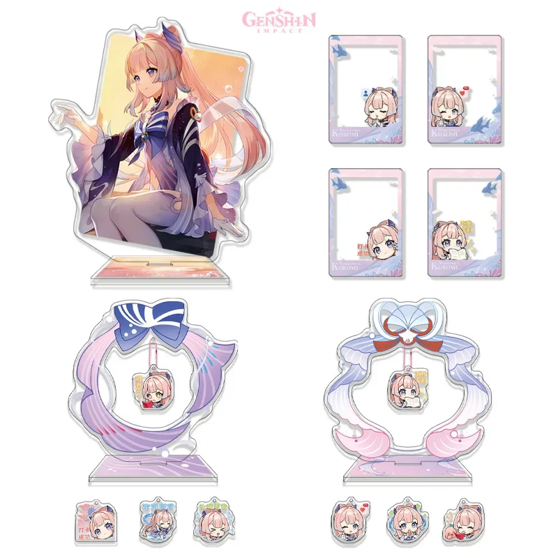 Yuanshen Xiaohongshu Collabo Anime Acrylic Stand Sangonomiya Kokomi Cartoon Badge Game Peripheral Desk Display Accessories Gift