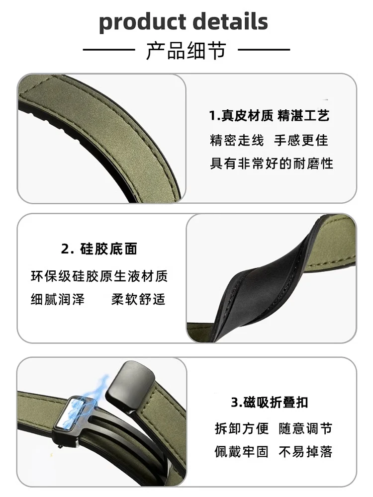 Cinturino in pelle di vacchetta retrò per HUAWEI WATCH D2 Cinturino per orologio in vera pelle a sgancio rapido Bracciale da polso con fibbia pieghevole magnetica da uomo