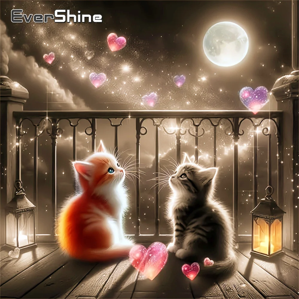Evershine Diamond Mosaic Animal Picture Of Rhinestones Paint