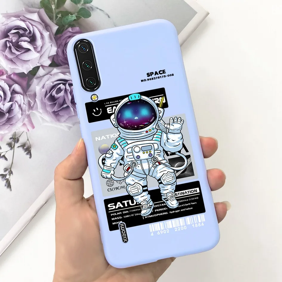 Dla Xiaomi Mi 9 Lite Etui Cute Astronaut Cartoon Shockproof Cover Silicone Funda Dla Xiaomi Mi 9 SE Mi9 Bumper Mi9Lite Protector — zdjęcie produktu 3