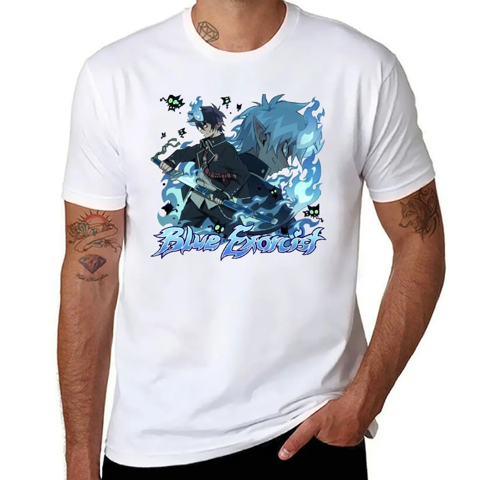 

Blue Exorcist T-Shirt man t shirt summer t shirt man cotton t shirts for man slim fit T-shirt