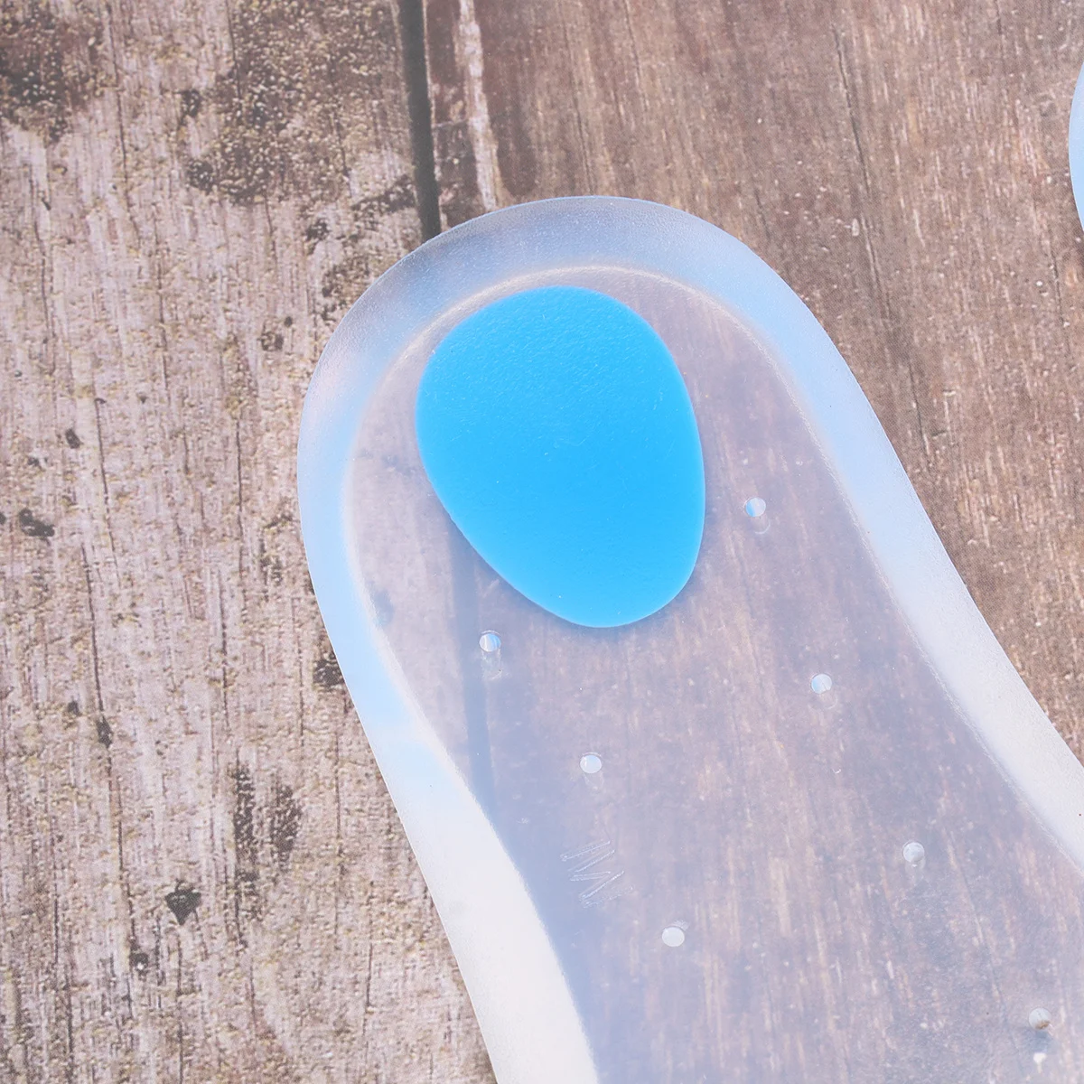 1Pair Massage Insoles Shockproof Sports Cushions Foot Care Pads Size 42-43 Reduce Muscle Fatigue Improve Stability