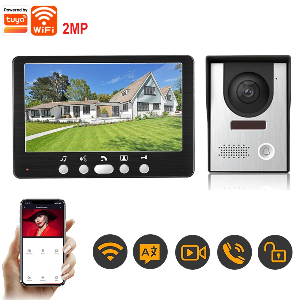 

SYSD Video Intercom for home Tuya WIFI Wired Video Doorbell Camera 1080P Door Phone System for Apartment