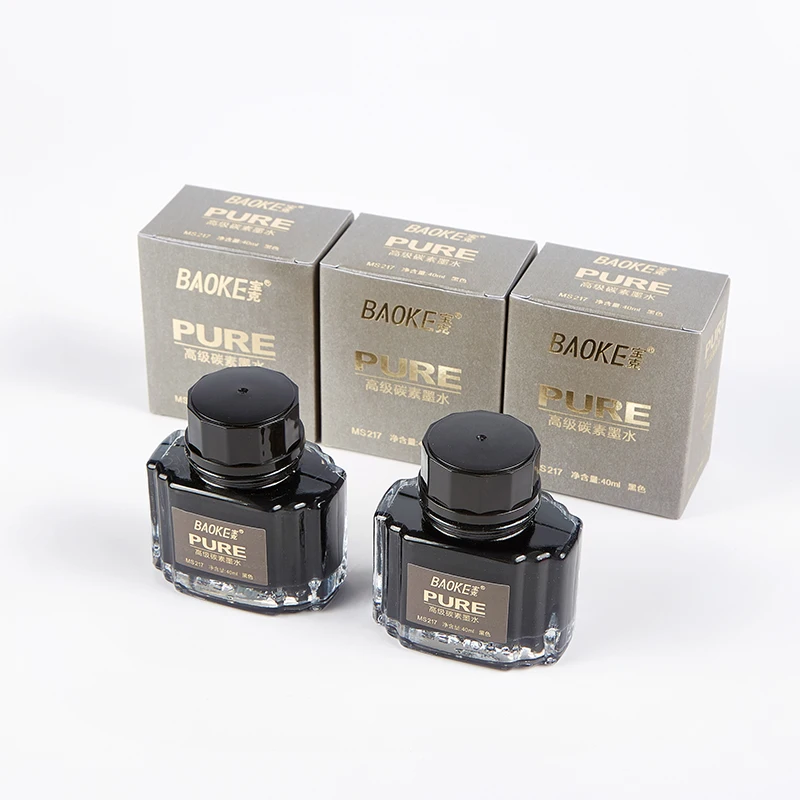 BAOKE 40ml Fountain Pen Ink Bottle Pigment Pure Pen Ink