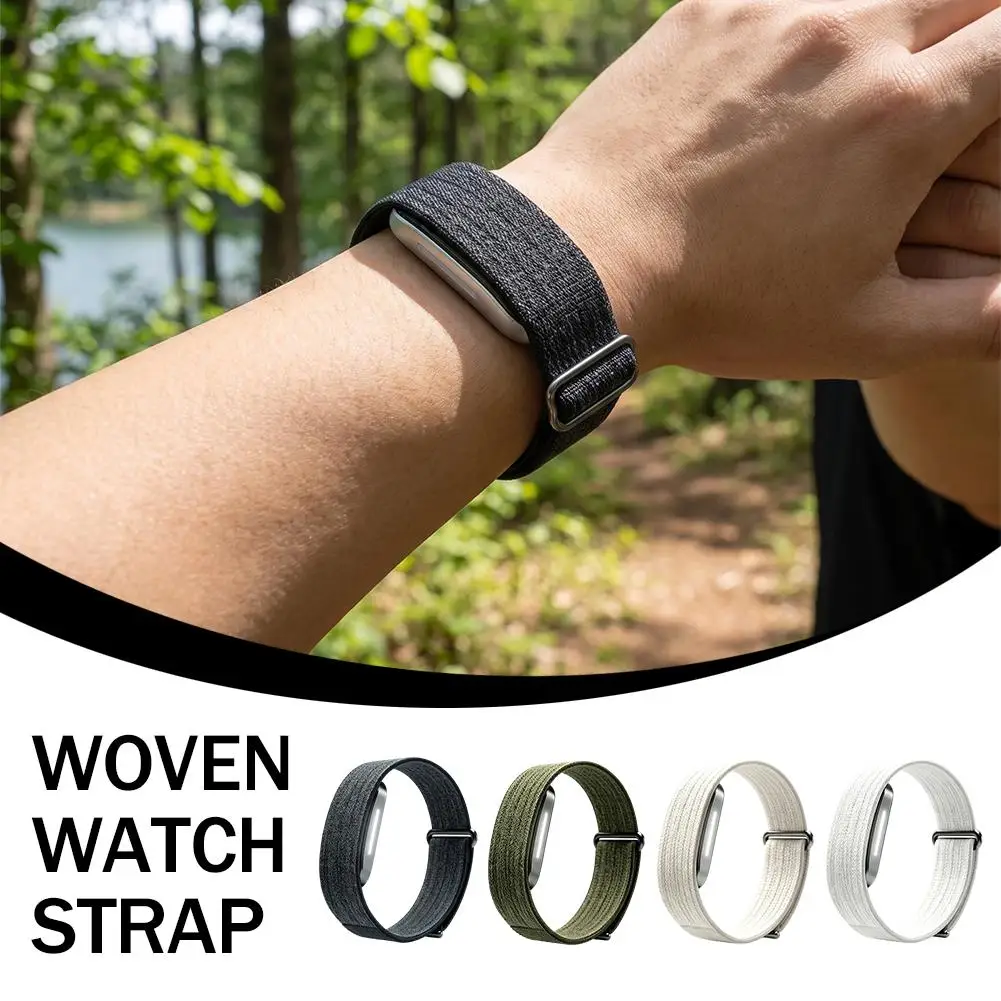 For Hume Band 2.0 Hume Health Nylon Braided Sports Watch Strap Fitness Tracker Breathable Sport Wrist Band Replacement Strap