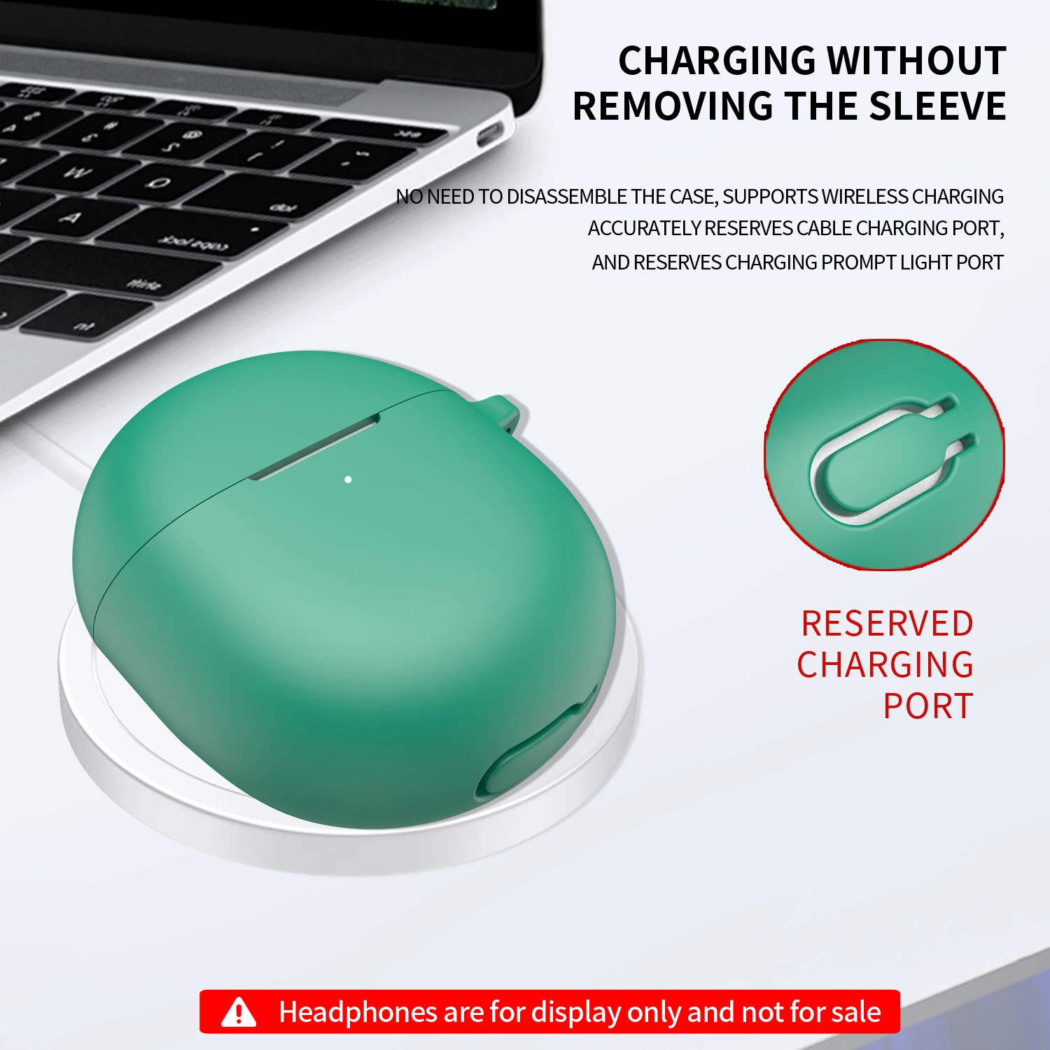 

Silicone Case For Google Pixel Buds 2A Wireless Earphones Accessories Protective Sleeve Cover Protector Shell With Hook