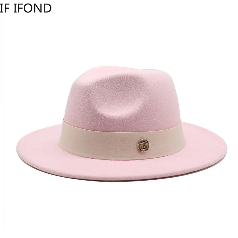 New Fedora Hat For Women Winter Elegant Fashion Formal Wedding Decorate Church Cap Panama Party Jazz Hat chapeau femme