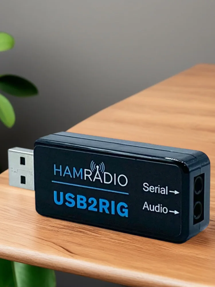 USB2RIG Radio USB Sound Card Connector TTL/232 Level USB Sound Adapter Radio Sound Adapter untuk Radio Bisnis KENWOOD YAESU ICOM