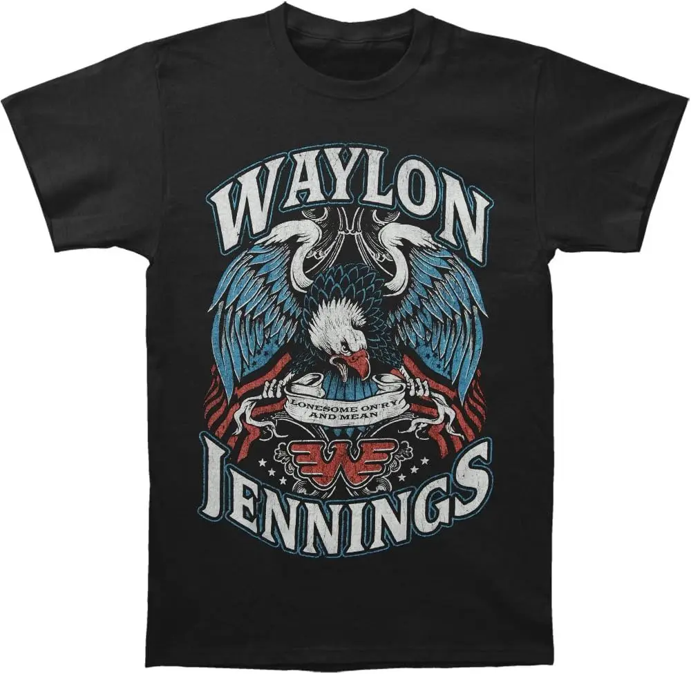 Waylon Jennings: Lonesome Shirt - Black - New!