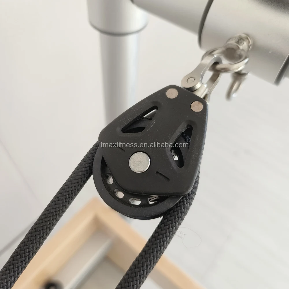 Tmax Maple Wood Sliding Footbar Commercial Reformer Pilates Machine Certified Pilates Reformer