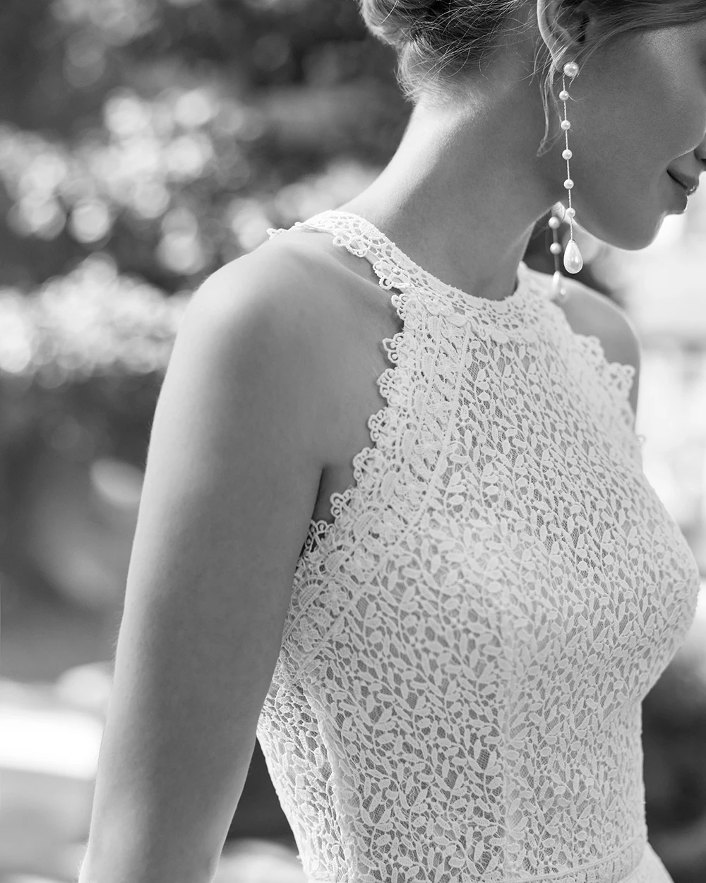 New Summer Boho Wedding Dresses 2024 Beach Bridal Gowns Lace Bride Dress Halter Neck Customized Wedding Gowns Side Split