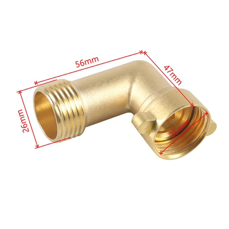 RV City Water Fill Inlet Flange Brass With Hose Elbow Check Valve Hookup Connector For Trailer Marine
