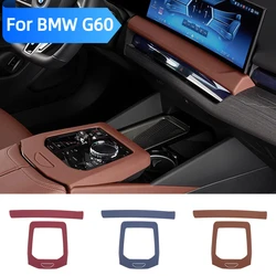 For BMW Series5 G60 I5 2024 Car Centre Console Gearshift Panel Cover Protection Stickers Air Vent Trim Auto Interior Accessories