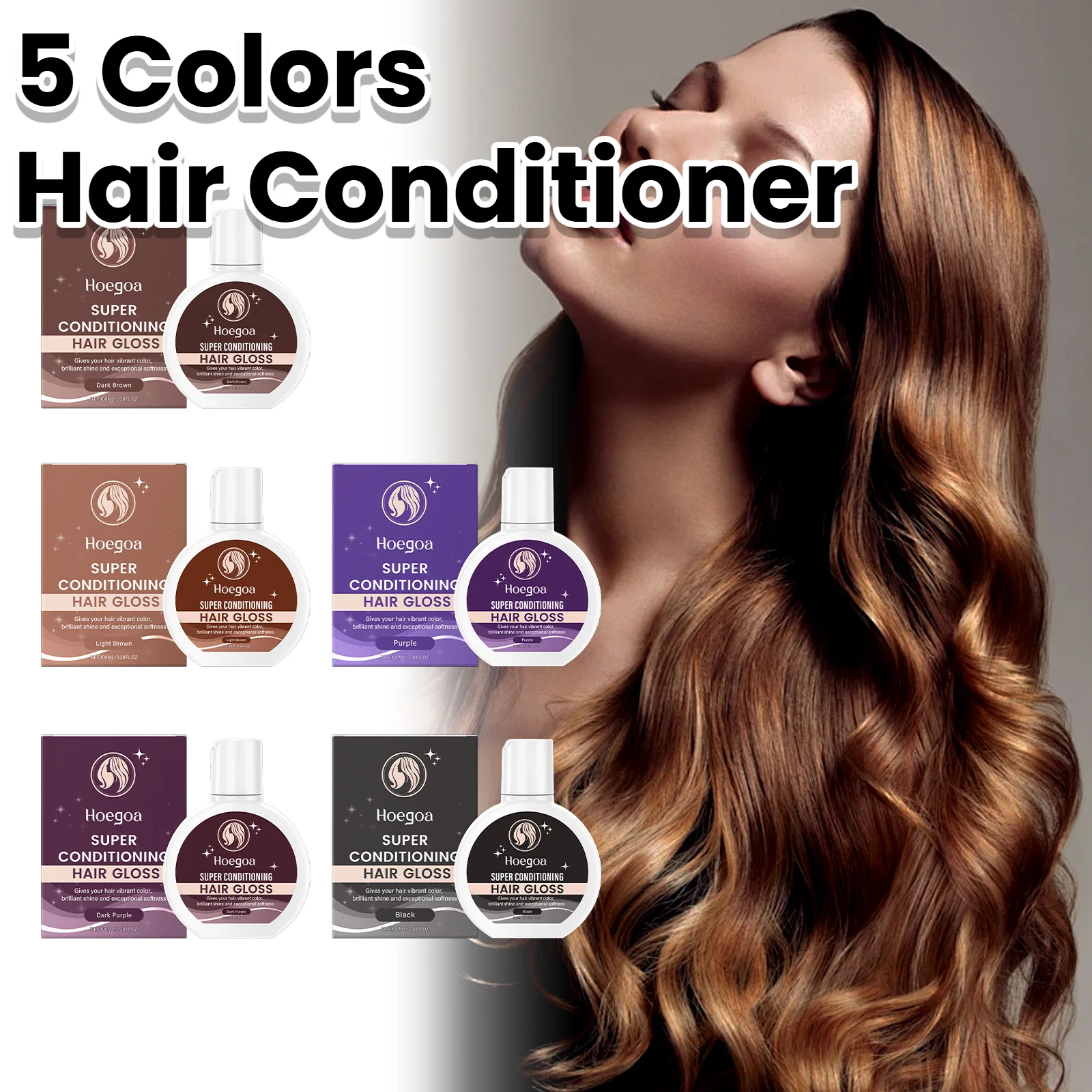 5 cores super brilho condicionador de cabelo brilho enxágue brilho de cabelo semi-permanente que aumenta a cor e aumenta a brilho e a hidratação