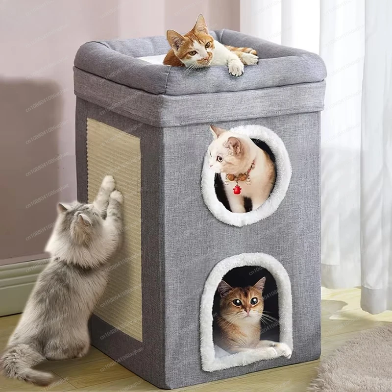 

Foldable cat scraper bed big cat hole kitten house with scraper pad cave cat scraper board nest various types