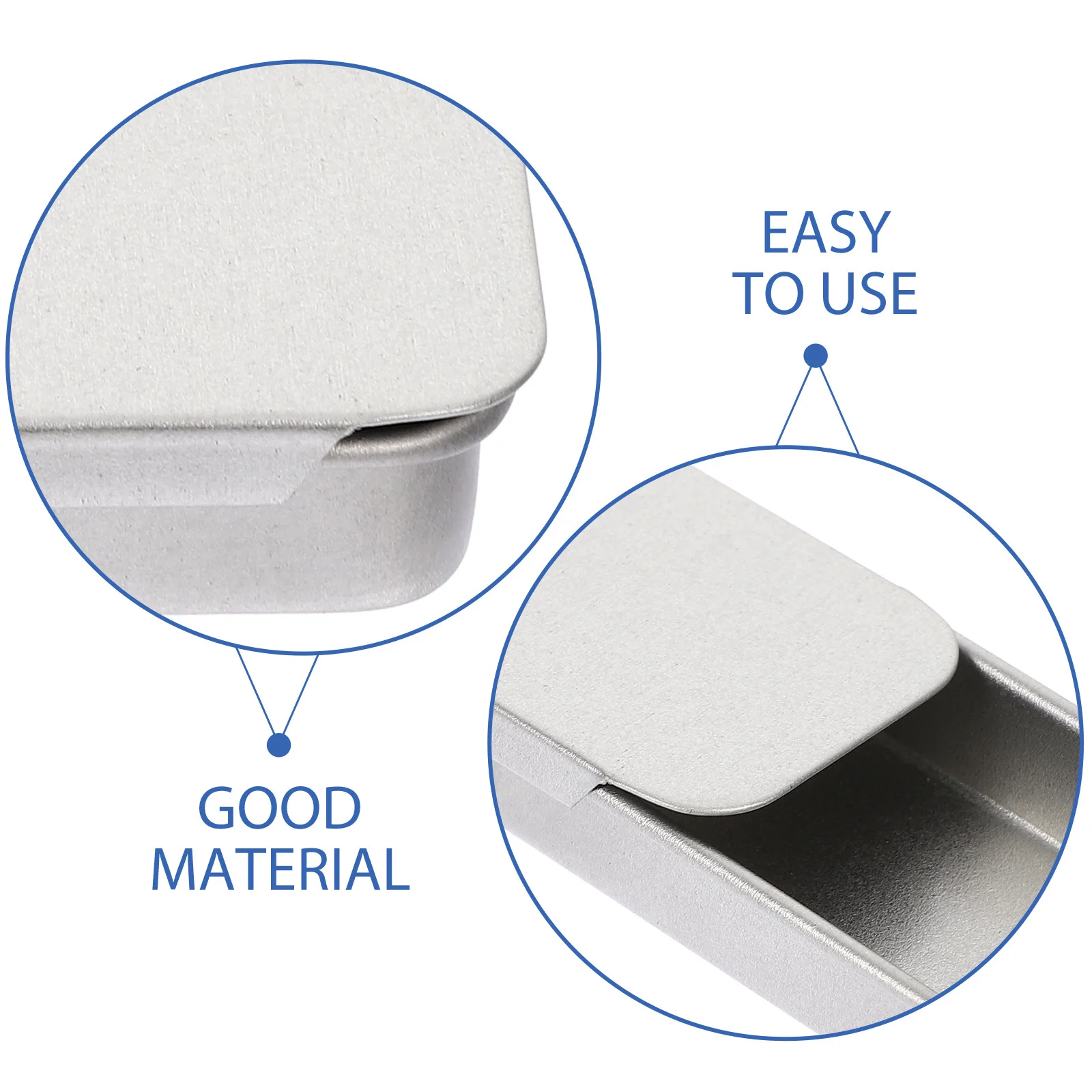 

16Pcs Small Tinplate Boxes Portable Metal Storage Push Lid Cases Multi Purpose Small Storage Box Tin Box