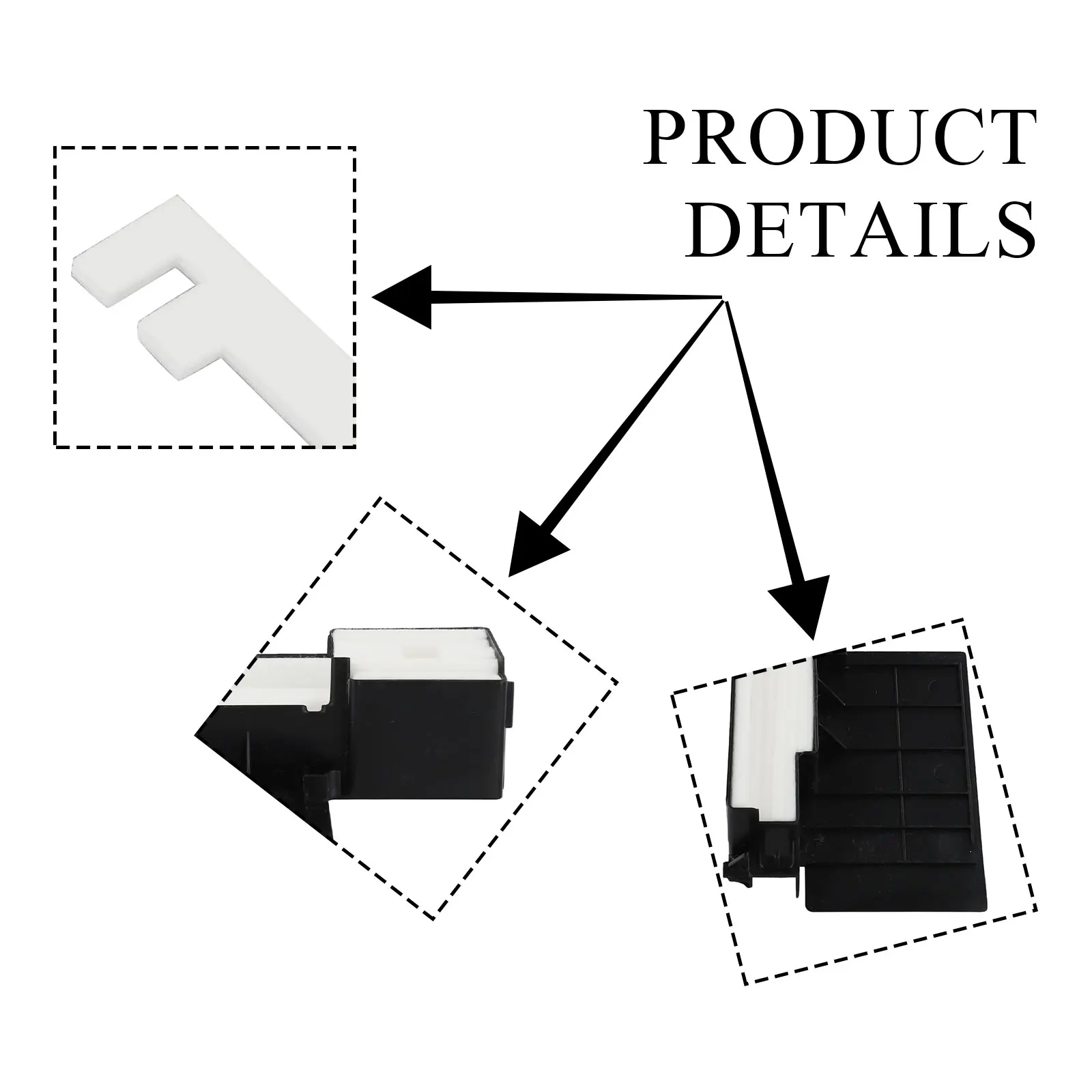 Replacement Waste Ink Pad Tank Sponge with Shell for L110 L120 L130 L210 L220 L300 L350 L360 L362 L363 L365 L366