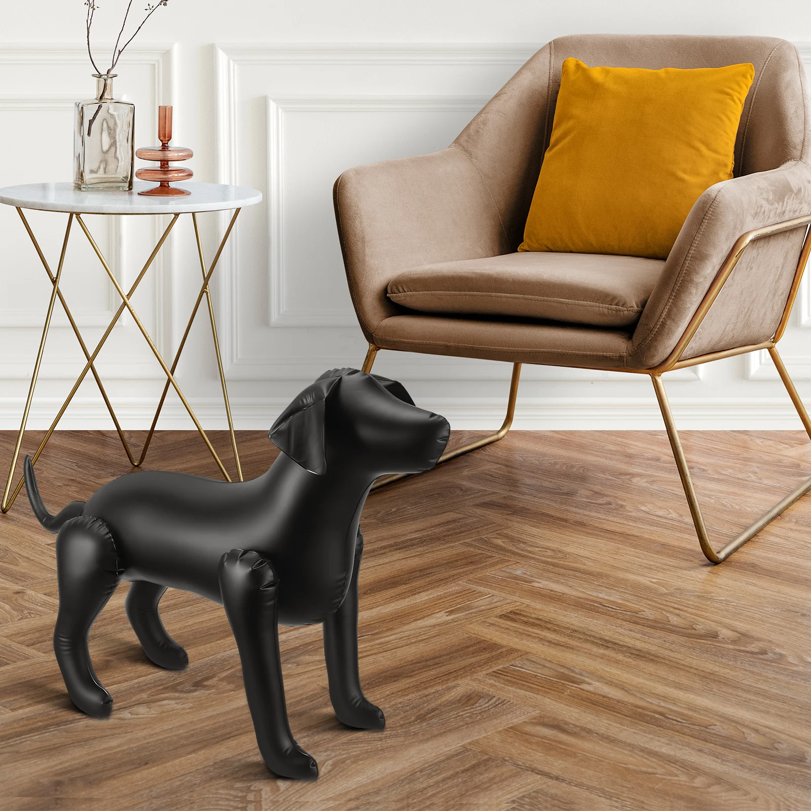 

Pet Clothing Display Stand for Dog Pvc Inflatable Mannequin Outdoor Sculpture Bridegroom