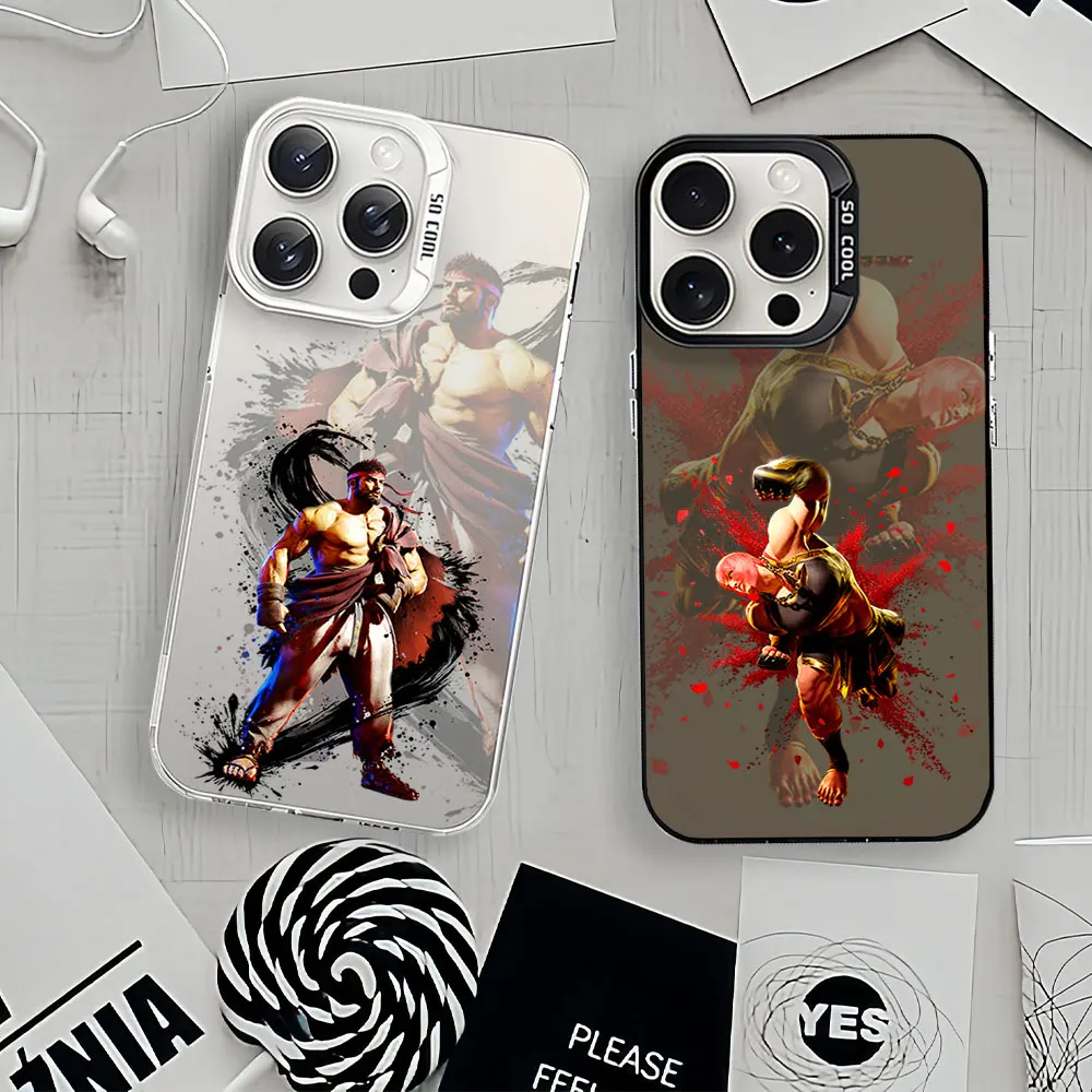 Game S-Street F-Fighter For Samsung Galaxy A 15 54 55 S23 S24 S25 4G 5G Ultra Plus Fe Laser Cover IMD Phone Case