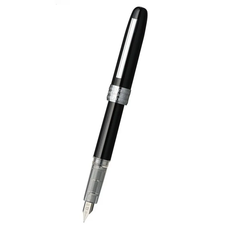 

Новая распродажа, черная металлическая авторучка PLATINUM, чернильная ручка с наконечником F 0,5 мм, классическая деловая ручка для подписи, роскошный подарок для студентов
