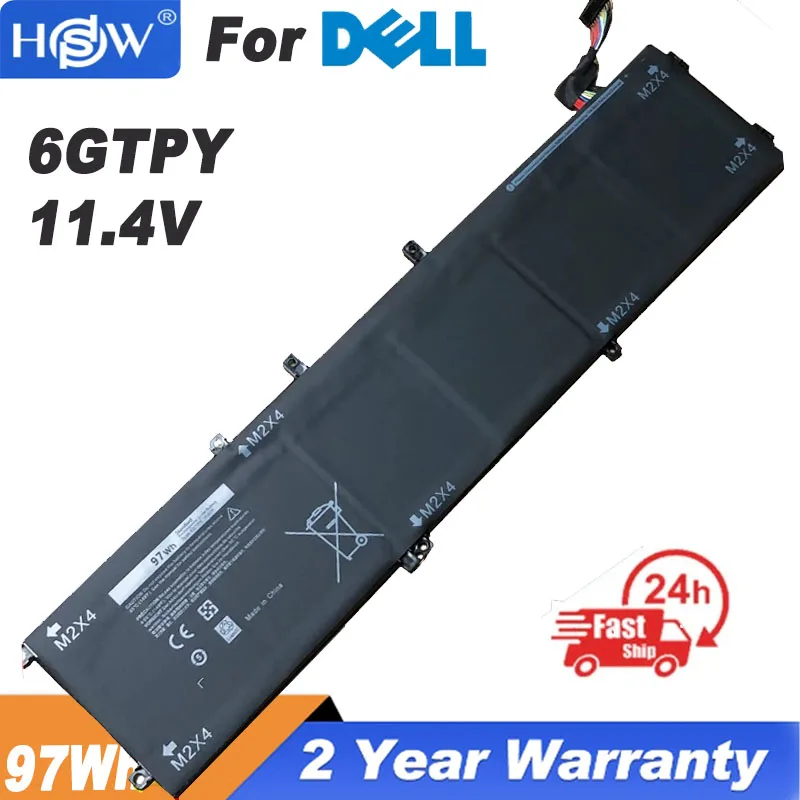 

Computer Peripherals 6GTPY Battery For DELL XPS 15 9570 9560 7590 For DELL Precision 5520 5530 Series Notebook