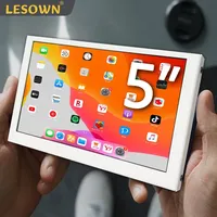 LESOWN mini Screen 5 inch Compact USB Monitor Touch HDMI 800x480 IPS Little White Portable Second Display for Windows Laptop PC