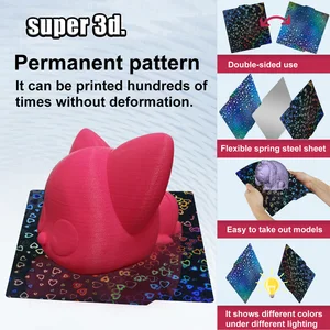 لوحة بناء Bambulab 257X257 لوحة فولاذية زنبركية Pei Peo H1H Pey Bambulabs Sheet A1 X1C P1S لوحة بناء طابعة ثلاثية الأبعاد مختبر الخيزران أفضل 6 أواني بيع الخيزران بالجملة - No5