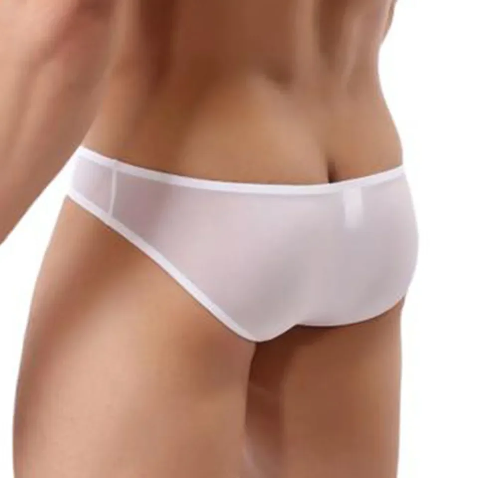 

Breathable Solid Color Men's Underwear Trunk Low Waist Briefs with Pouch Support Comfortable Underpants for Everyday Use