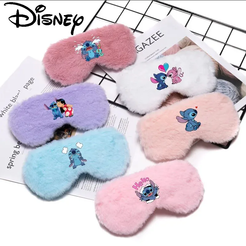 

Disney Cartoon Stitch Eye Mask Children's Leisure Toy Hide and Seek Eye Mask Fashionable Office Lunch Break Sleep Aid Eye Mask