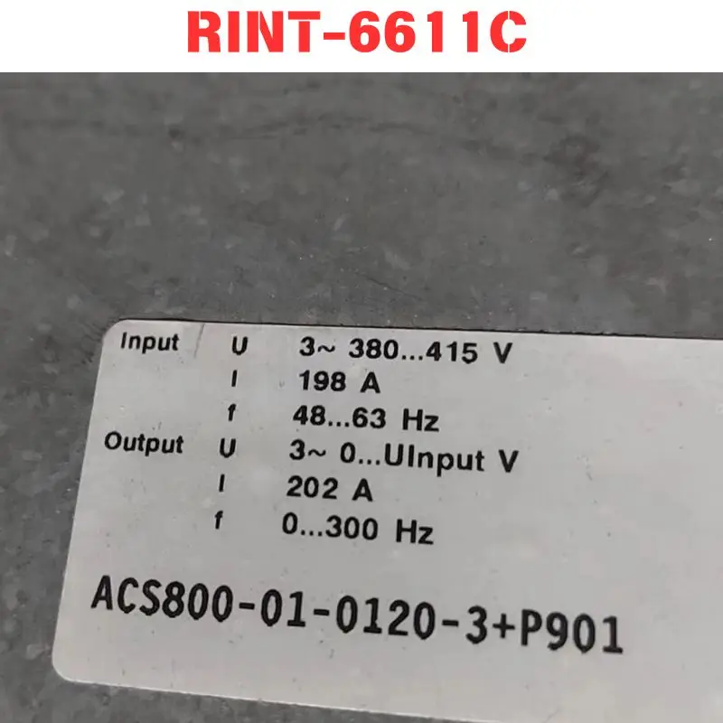 

Used RINT-6611C ACS800 frequency converter drive board Functional test OK Fast delivery